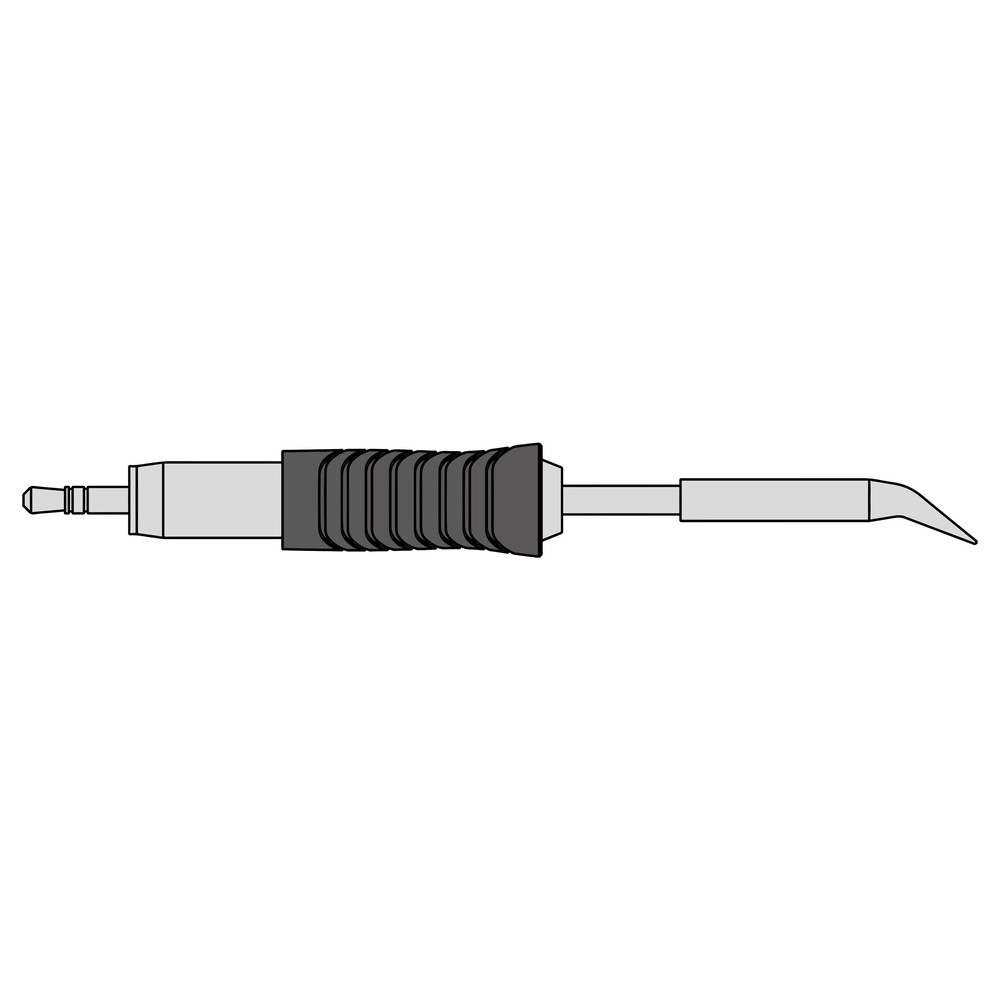 Soldering tip RTUS series, RTUS 004 C X MS/Ø 0.4 mm, conically curved - 2