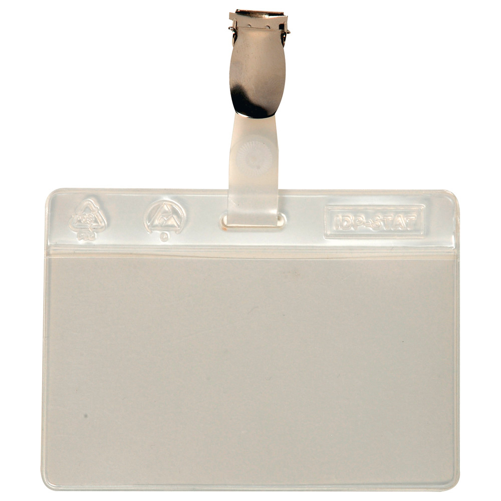 Clear ID card holder, ESD