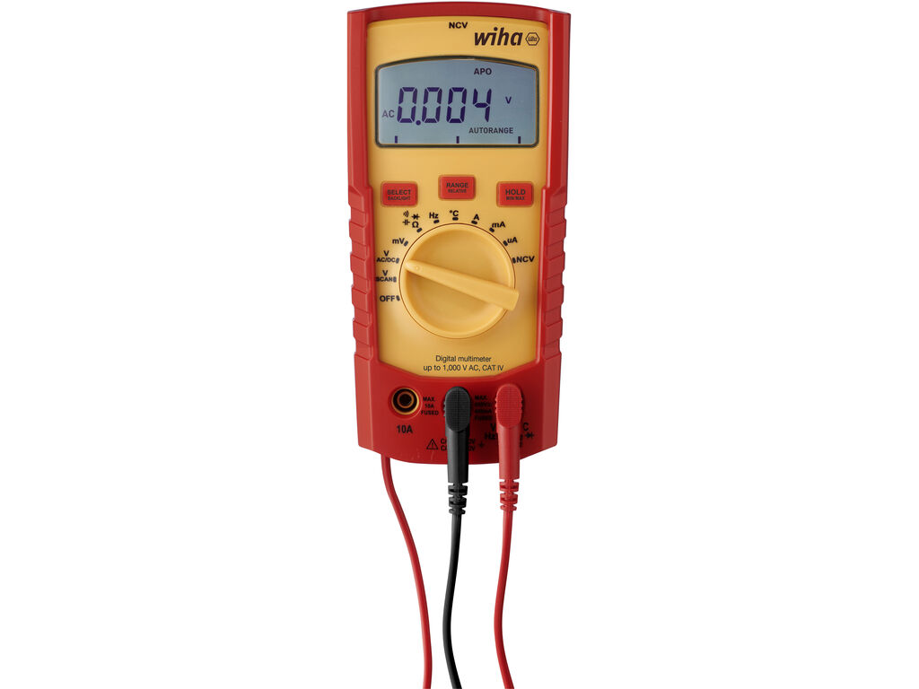 Digital multimeter upp till 1 000 V AC, CAT IV inkl. 2x AAA-batterier
