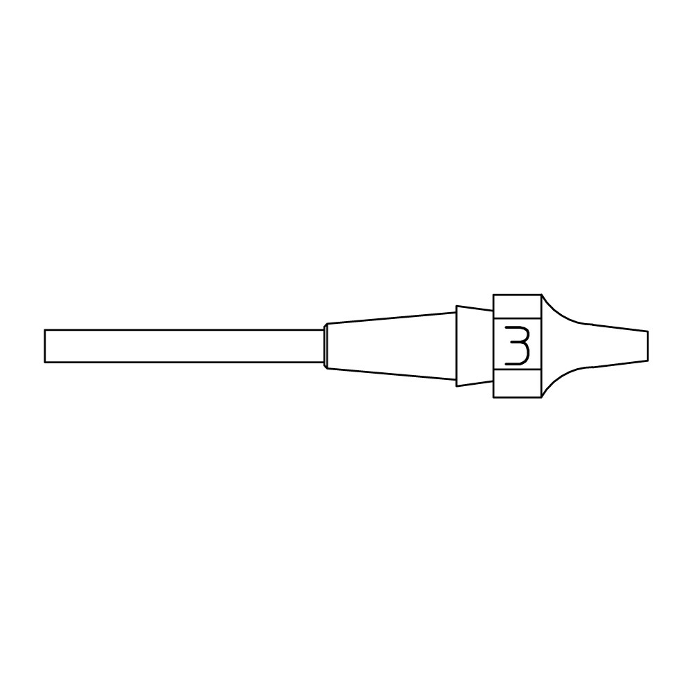 Suction nozzle XDS series, XDS 3/1.0 mm, 2.3 mm