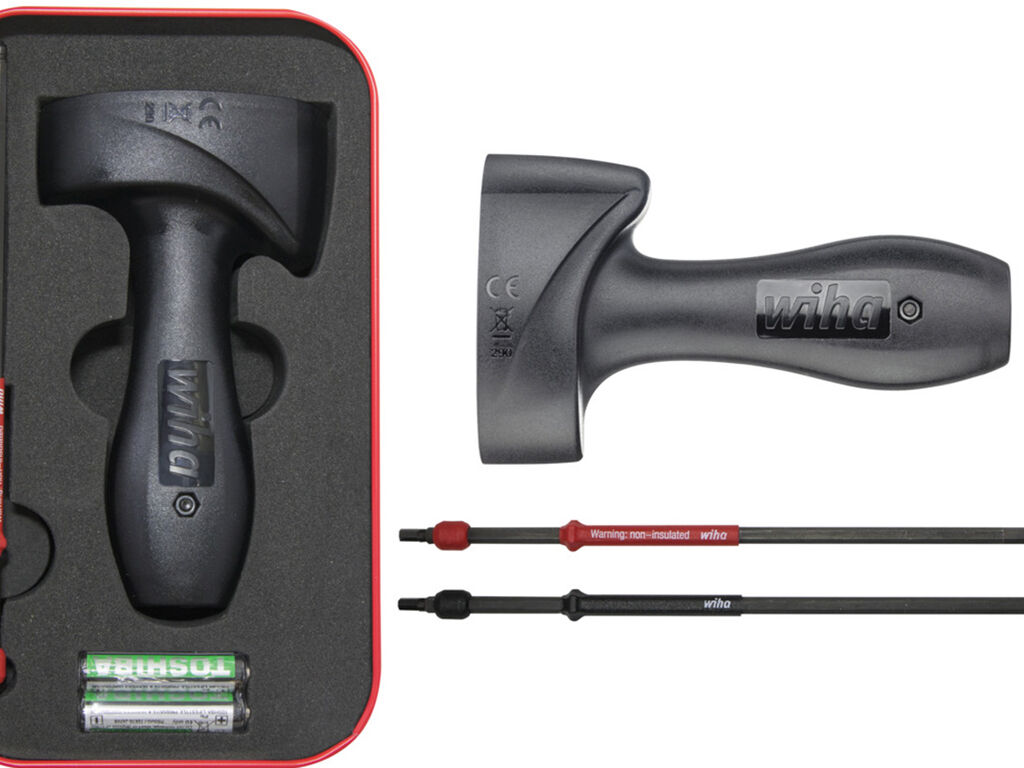Torque QuickCheck torque testing device set 4 pcs. with adapter blades, batterie