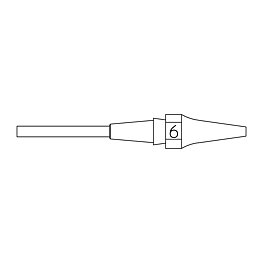 Sugmunstycke XDS-serien, XDS 6/0,7 mm, 1,9 mm