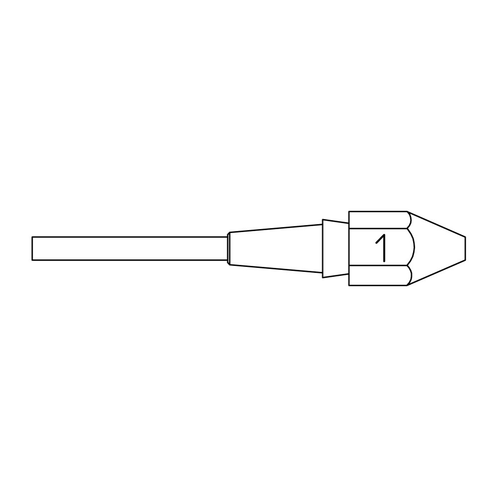 Sugmunstycke serie XDSL, XDSL 1/1,4 mm, 2,5 mm