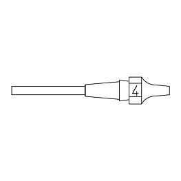 Sugmunstycke XDSL-serien, XDSL 4/1,2 mm, 2,5 mm