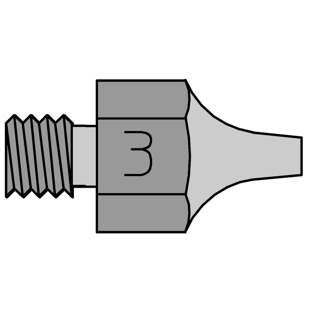 Suction nozzle DS series, outer Ø 2.5 mm, inner Ø 1.2 mm, DS 113