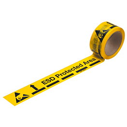 Floor marking tape, ESD, roll length 66 m, 70 µm, non-conductive