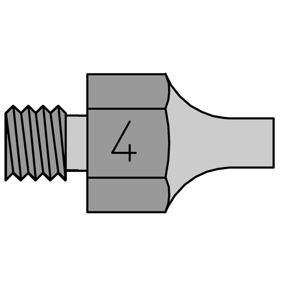 Suction nozzle DS series, outer Ø 3.3 mm, inner Ø 1.8 mm, DS 114