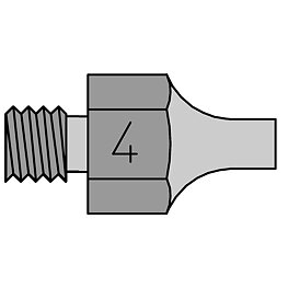 Suction nozzle DS series, outer Ø 3.3 mm, inner Ø 1.8 mm, DS 114