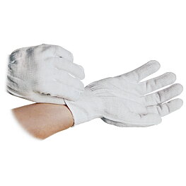 Nylon/polyester gloves with cuffs, without coating, ESD, L