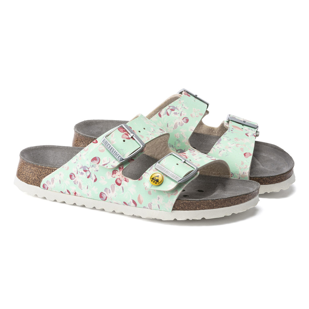ESD-Sandal Arizona, Size 37, Flower Field Mint, narrow - 4