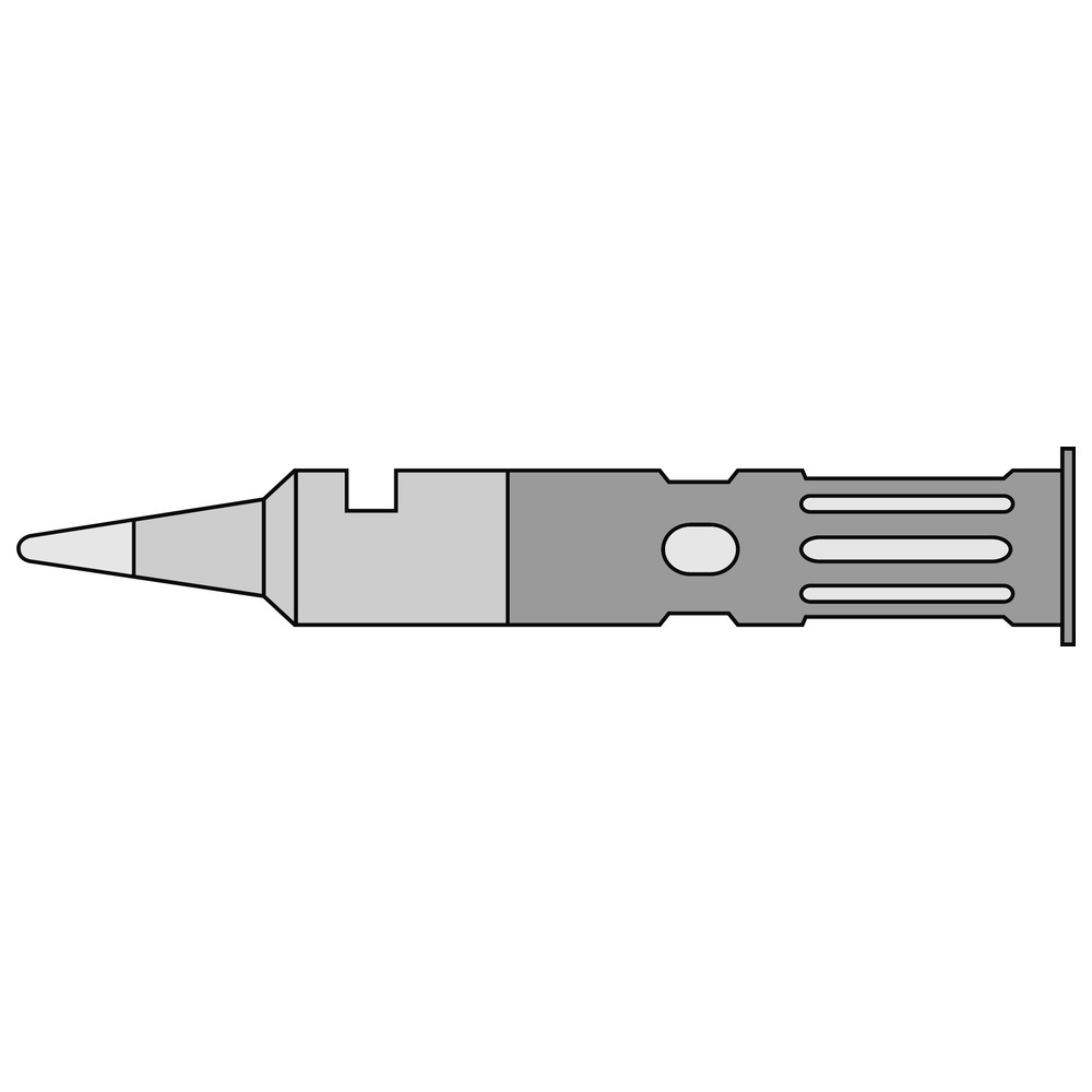 Soldering tip for pyropes, 60 01 05/Ø 0.5 mm, needle shape