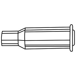 Soldering tip for pyropes, 70 01 52/Ø 4.9 mm, hot air nozzle