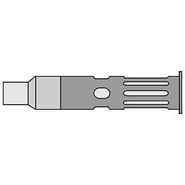 Soldering tip for pyropes, 60 01 52/Ø 4.7 mm, hot air nozzle