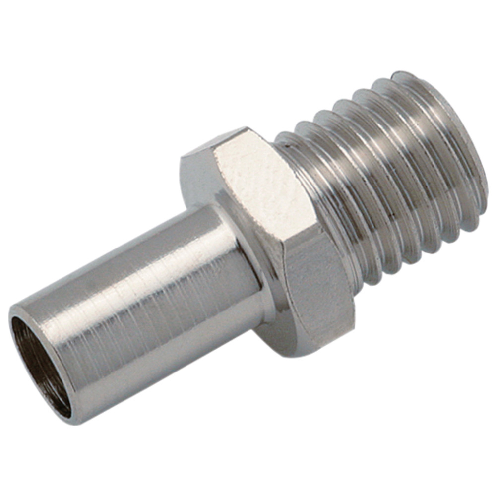 Connection nipple, for suction hose
