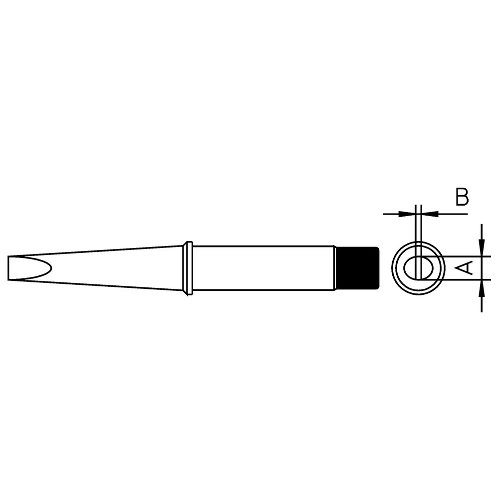 Lödspets CT-serien, CT2 E7/7,0 mm, rak, 370 °C
