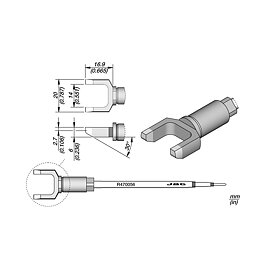 Lödpatron, blyfri, R470056/20,0 x 16,9 mm, Faston-kontakt