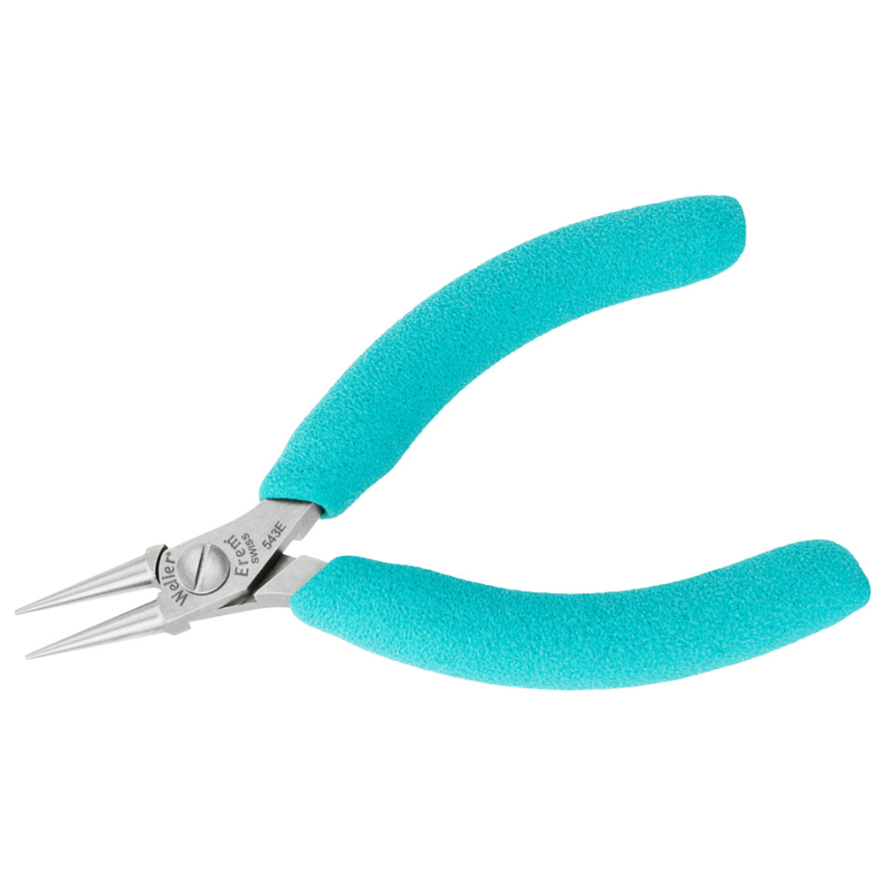 Round nose pliers 543E, very precise, fine jaws, ESD