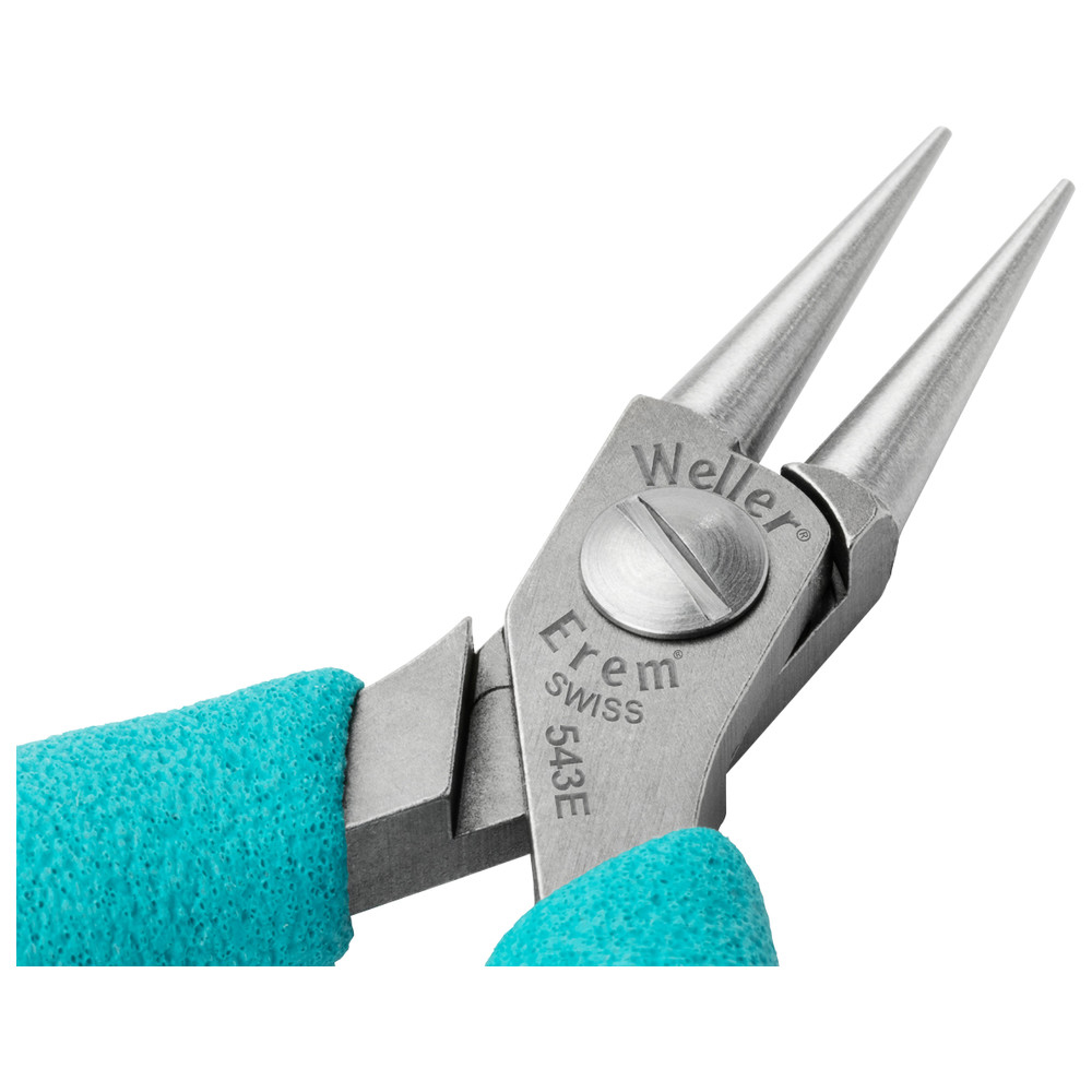 Round nose pliers 543E, very precise, fine jaws, ESD - 2