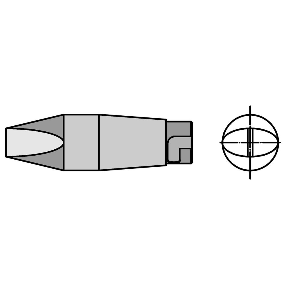 Lödspets HT-serien, HT 3/7,0 x 1,2 mm, rak