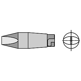 Soldering tip HT series, HT 3/7.0 x 1.2 mm, straight