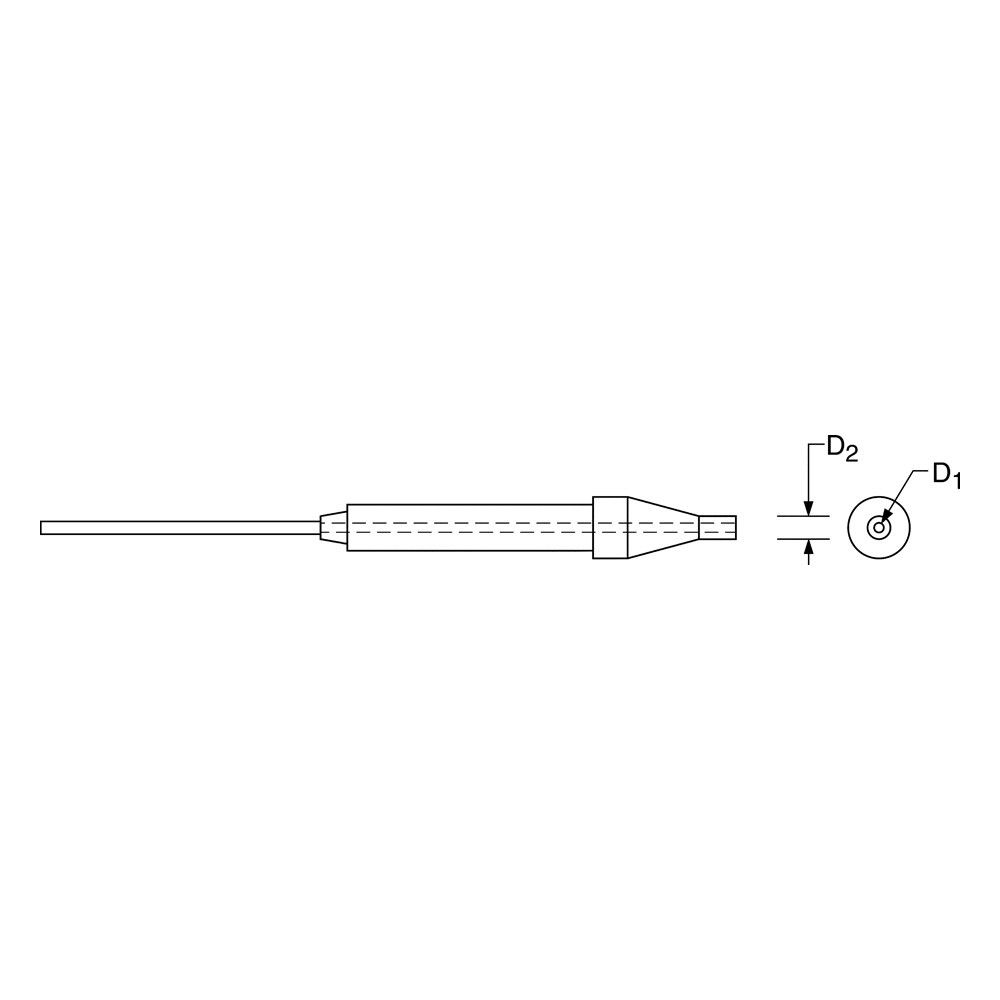 Endura-avlödningsspets SX, 1121-0628/Ø 0,8 mm, avstegad