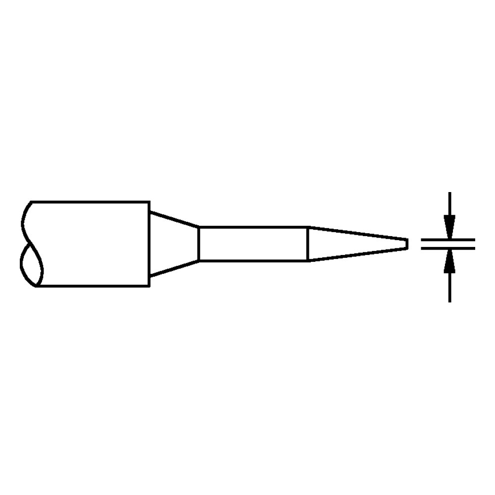 Lödspets, för TD-100, 1124-0001/Ø 0,8 mm, konisk