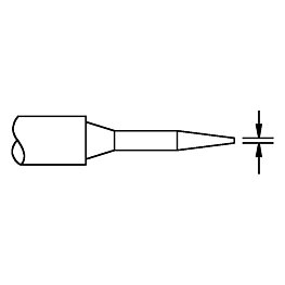 Lödspets, för TD-100, 1124-0001/Ø 0,8 mm, konisk