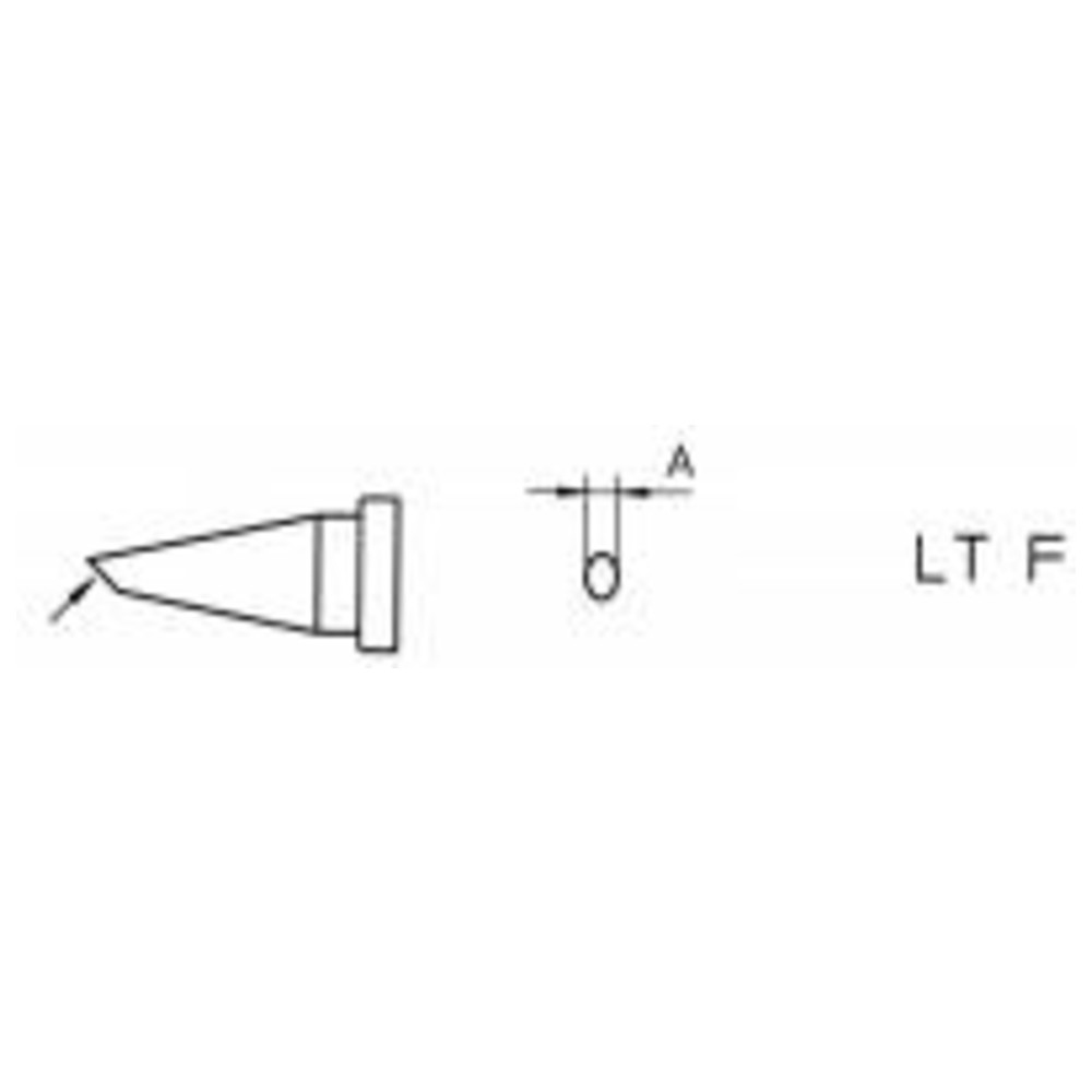Soldering tip LT series, LT F/Ø 1.2 mm, round, beveled 45° - 2