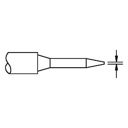 Lödspets, för TD-100, 1124-0004/Ø 0,4 mm, konisk