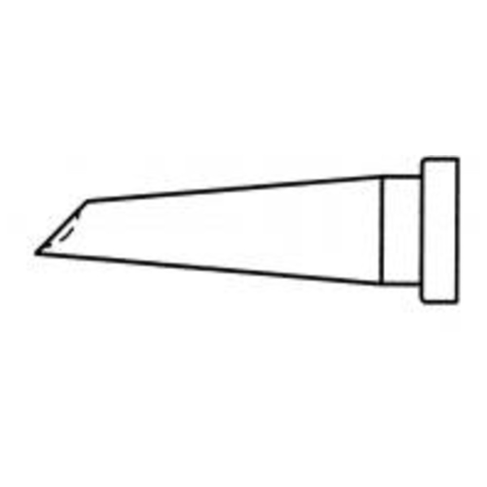 Soldering tip LT series, chisel shape, LT GW mm, solder depot tip - 2