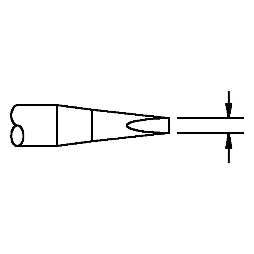 Lödspets, för TD-100, 1124-0019/1,6 mm, mejselformad