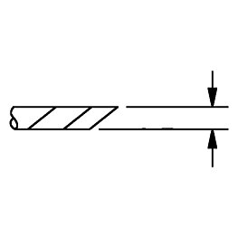 Lödspets, för TD-100, 1124-0037/Ø 6,35 mm, konisk