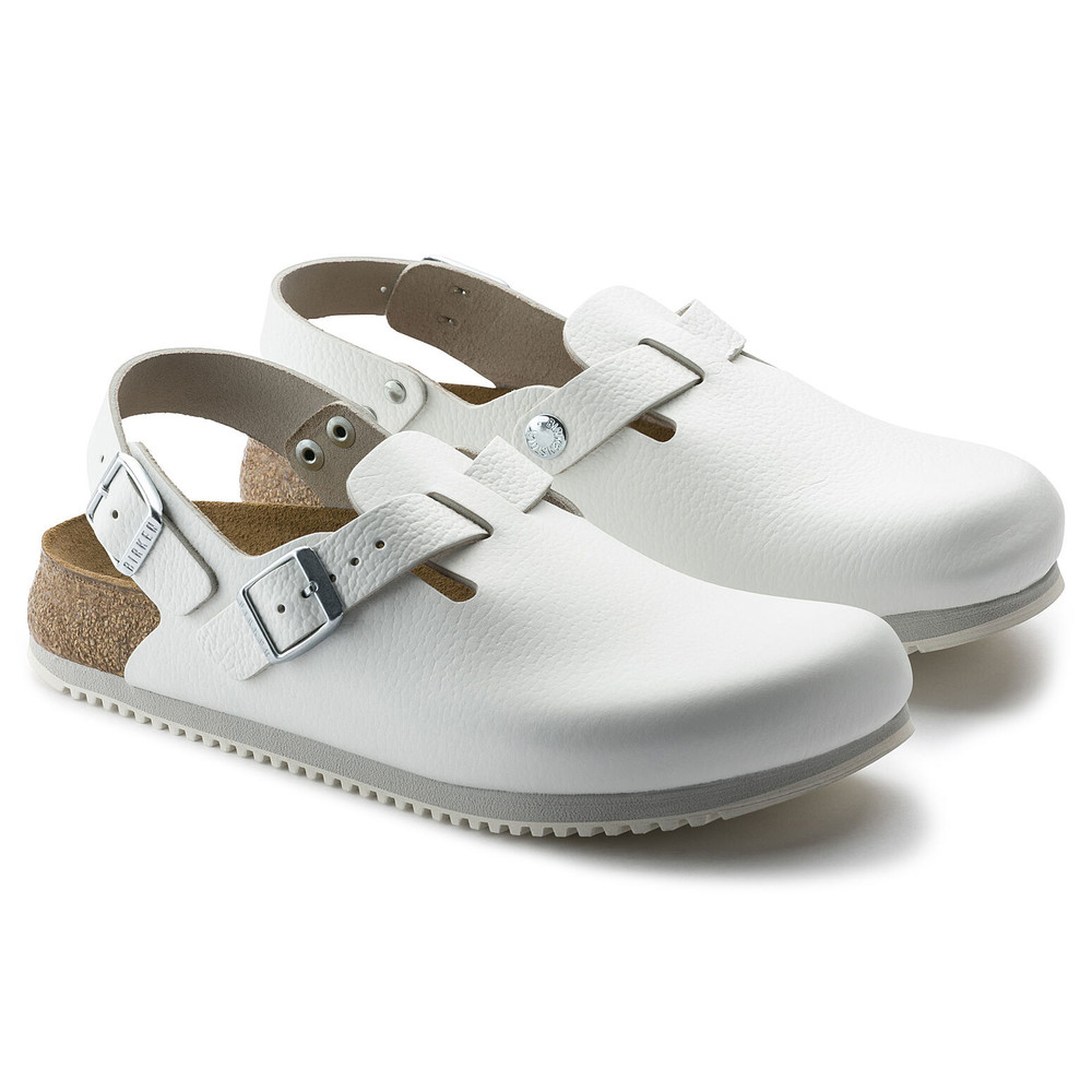 Clog Tokio Super Grip, natural leather, white, normal width, size 35 - 4