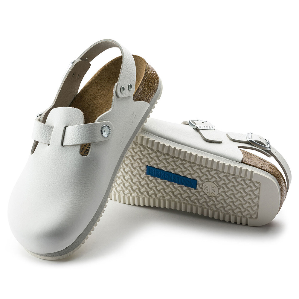 Clog Tokio Super Grip, natural leather, white, normal width, size 41 - 2