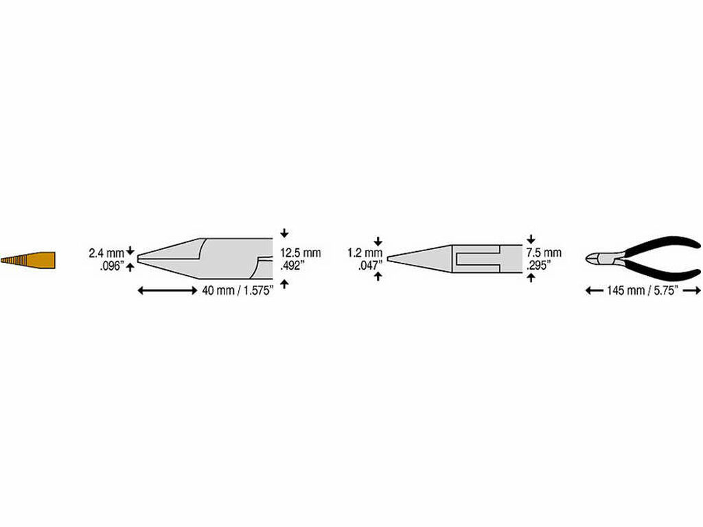 C.K Precision sniptång 145 mm - 2
