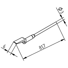 Desoldering tips, pair, Series 452, FDLF200/20.0 mm, for SOIC 32
