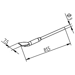 Desoldering Tip Pair, Series 452, FDLF075/7.5 mm, for SOIC 12/SOT 23