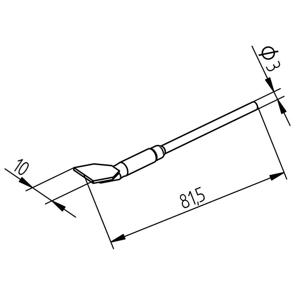 Desoldering Tips, Pair, Series 452, FDLF100/10.0 mm, for SOIC 16
