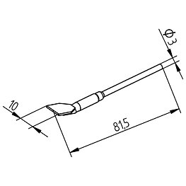 Desoldering Tips, Pair, Series 452, FDLF100/10.0 mm, for SOIC 16