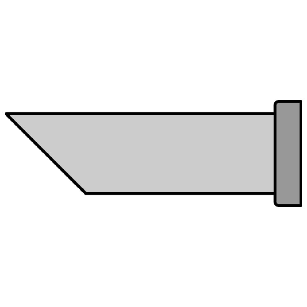 Soldering tip LT series, LT DD 45, round, beveled 45° - 2