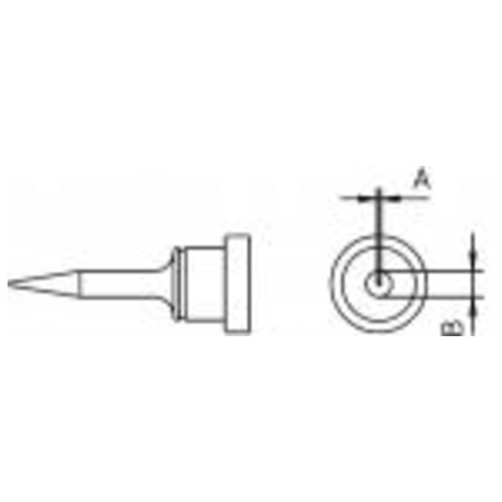 Soldering tip LT series, LT 1SA/Ø 0.5 mm, round - 2