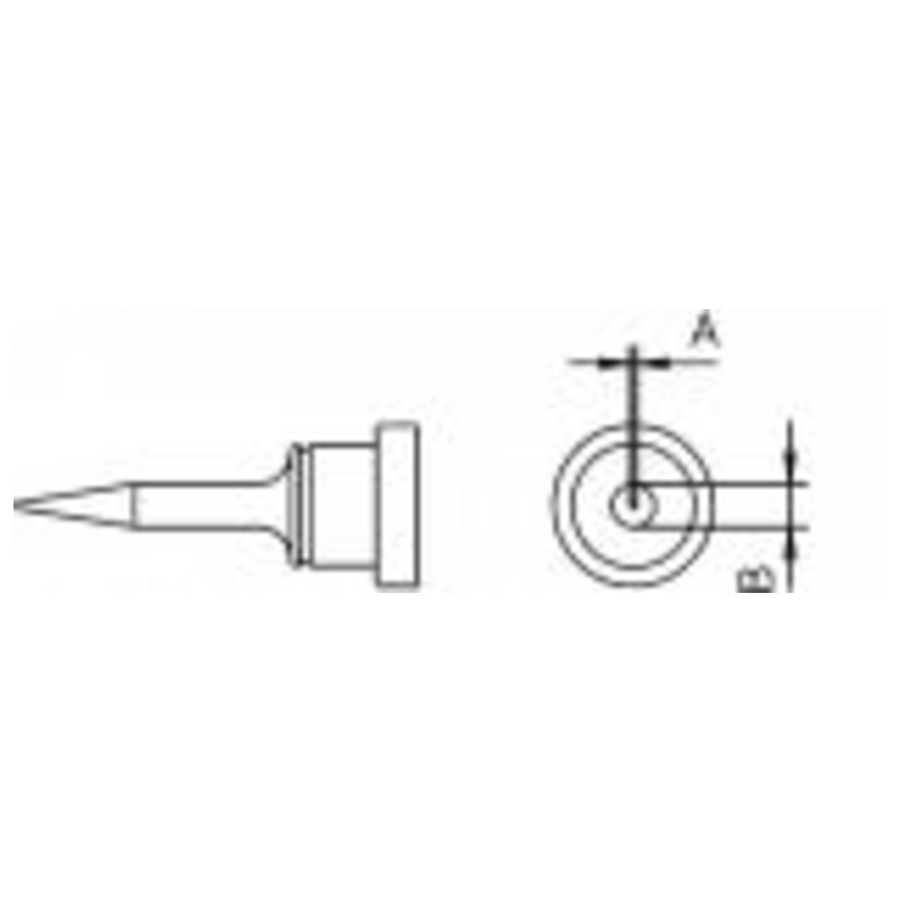 Lödspets LT-serien, mejselformad, LT 1SCNW/Ø 0,3 mm, rak, förkromad - 2