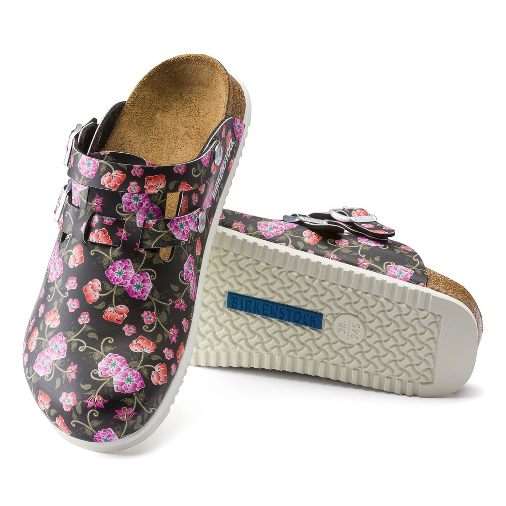 Clog Kay Superlauf, ko-Flor, Blooming Roses Black, narrow, Size 36 - 2