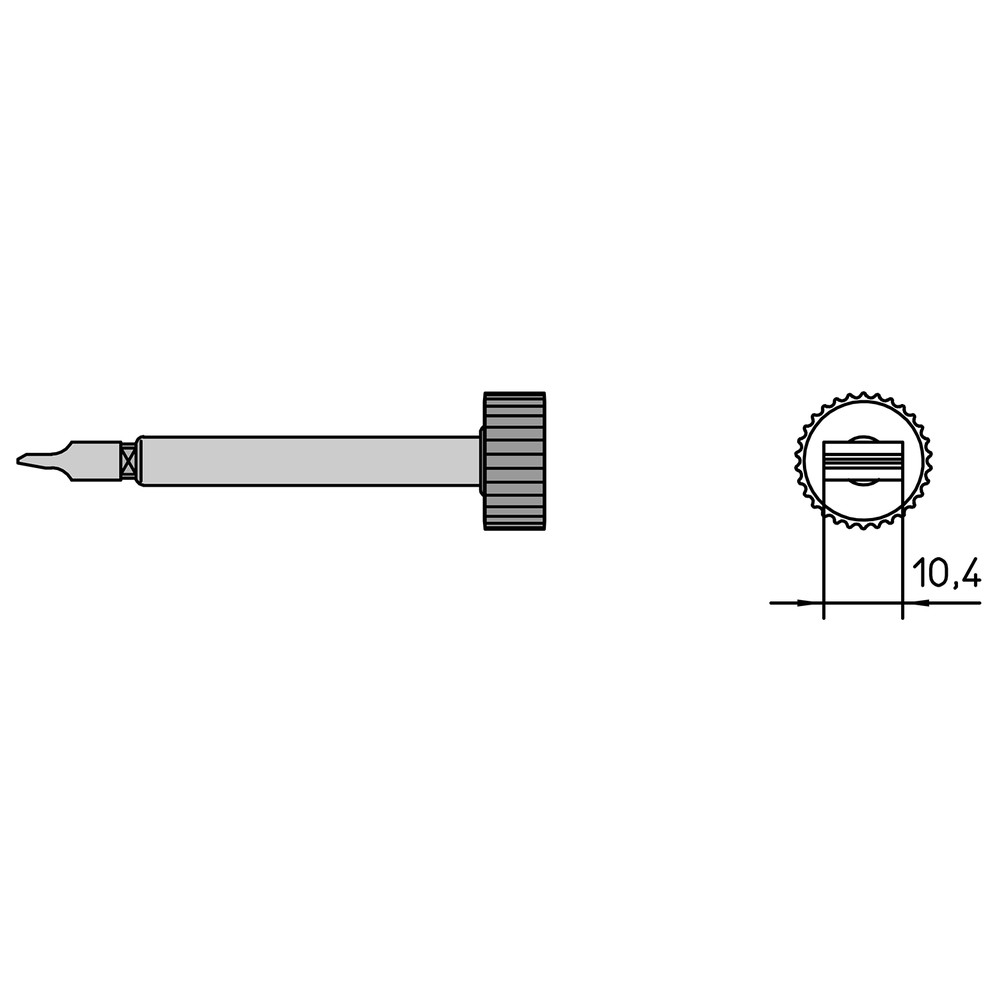 Soldering tip LT SMD series, SMT01/10.4 x 0.6 x 7.1 mm, PAD cleaning