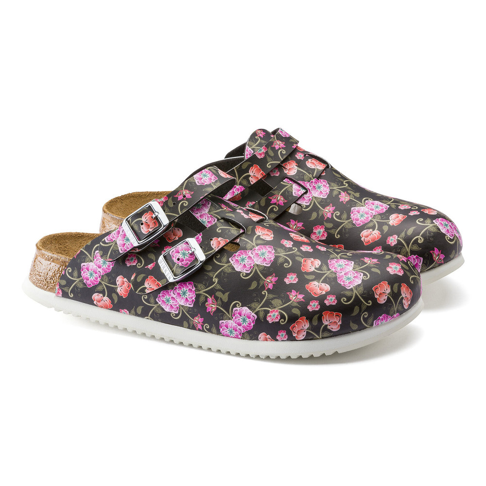 Clog Kay Superlauf, ko-Flor, Blooming Roses Black, narrow, Size 39 - 4