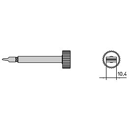 Lödspetsserie LT SMD, SMT02/16,8 x 0,6 x 7,1 mm, PAD-rengöring
