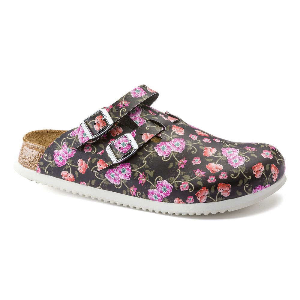 Toffla Kay Superlauf, ko-Flor, Blooming Roses Svart, smal, storlek 42