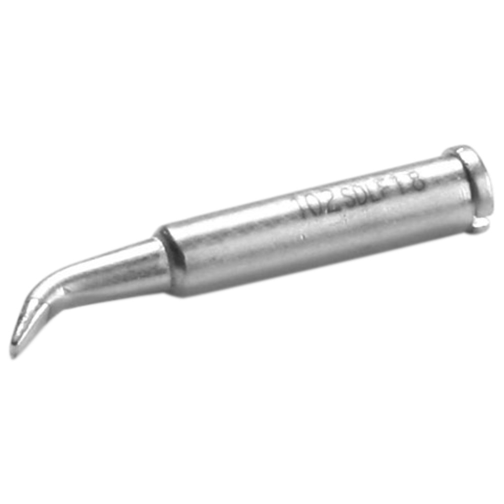 Soldering tip, Series 0102, SDLF18/1.8 mm, chisel-shaped, bent