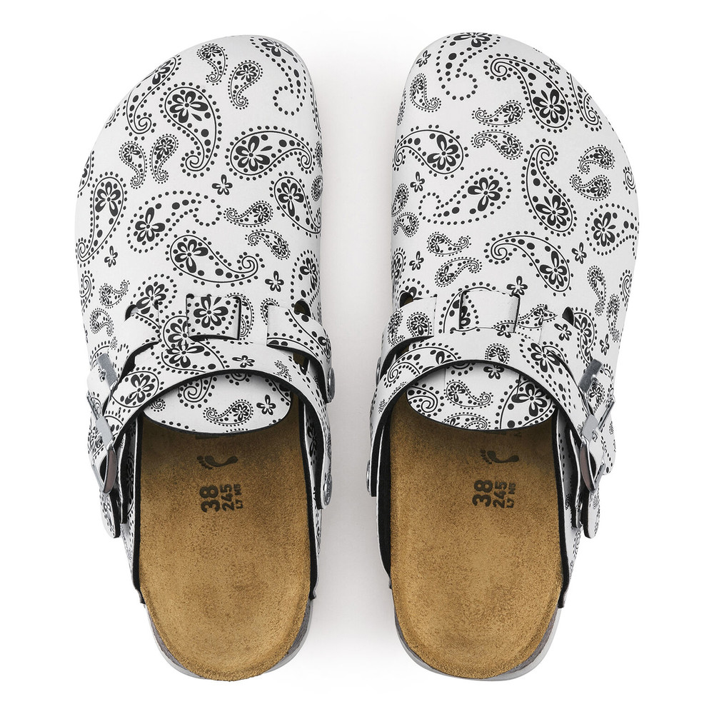 Clog Kay Superlauf, ko-Flor, Paisley Black/White, narrow, Size 39 - 3
