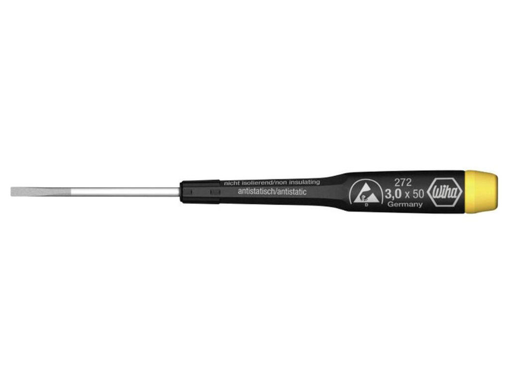 Fine screwdriver PicoFinish® ESD Slotted 3 x 50 mm